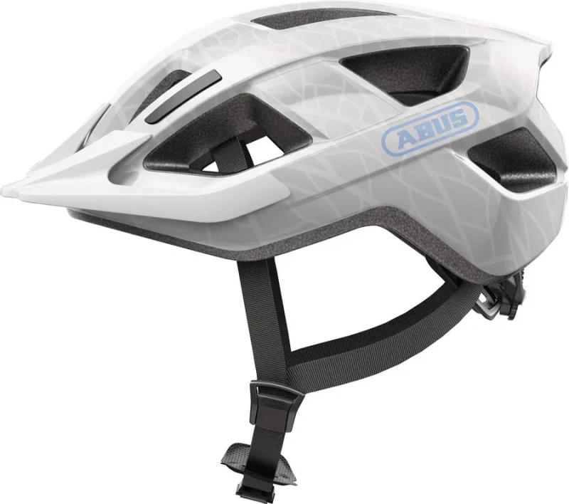 ABUS Aduro 3.0 LED Helm – White Art (Größen S–L) Seitenansicht 2