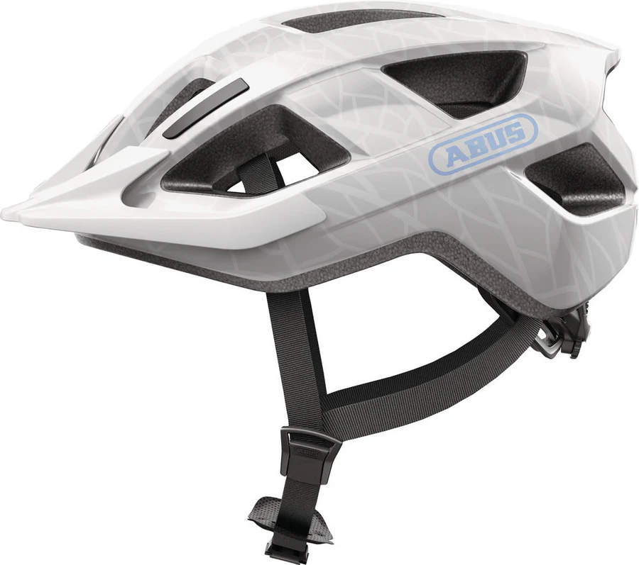 ABUS Aduro 3.0 LED Helm – White Art (Größen S–L) Seitenansicht 2