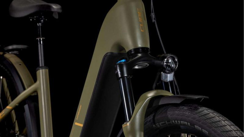 Cube Kathmandu Hybrid Pro 800 dustyolive´n´gold Tiefeinsteiger – Bild 2