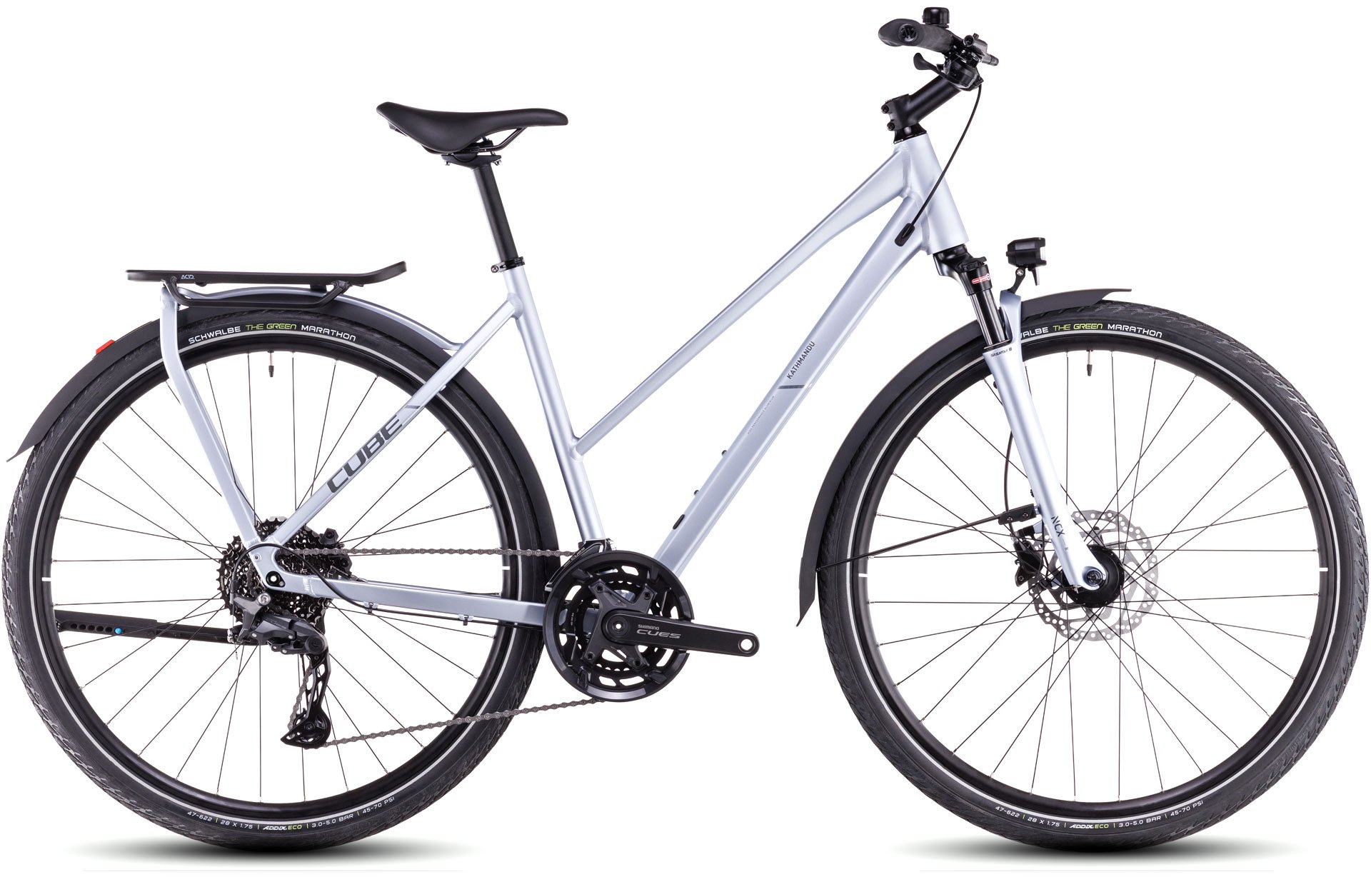 Cube Kathmandu Pro silverblue´n´grey Trapez
