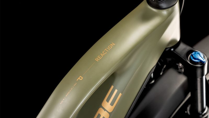 Cube Reaction Hybrid Pro 800 Allroad dustyolive´n´gold Trapez – Bild 6
