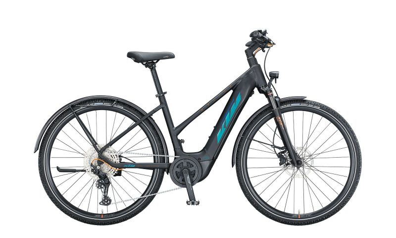 KTM MACINA CROSS LFC black matt green - purpleflip Trapez