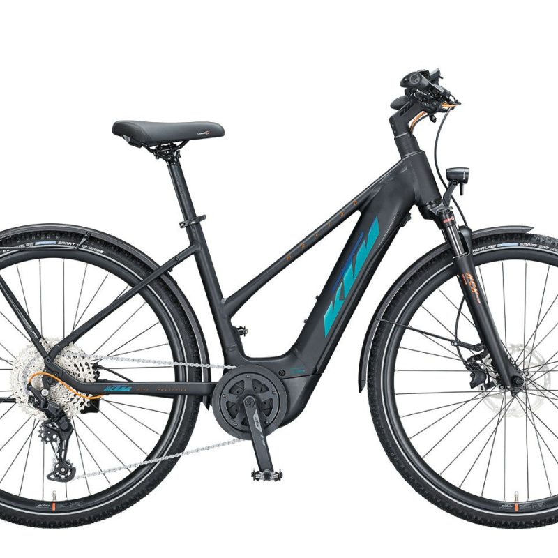 KTM MACINA CROSS LFC black matt green - purpleflip Trapez
