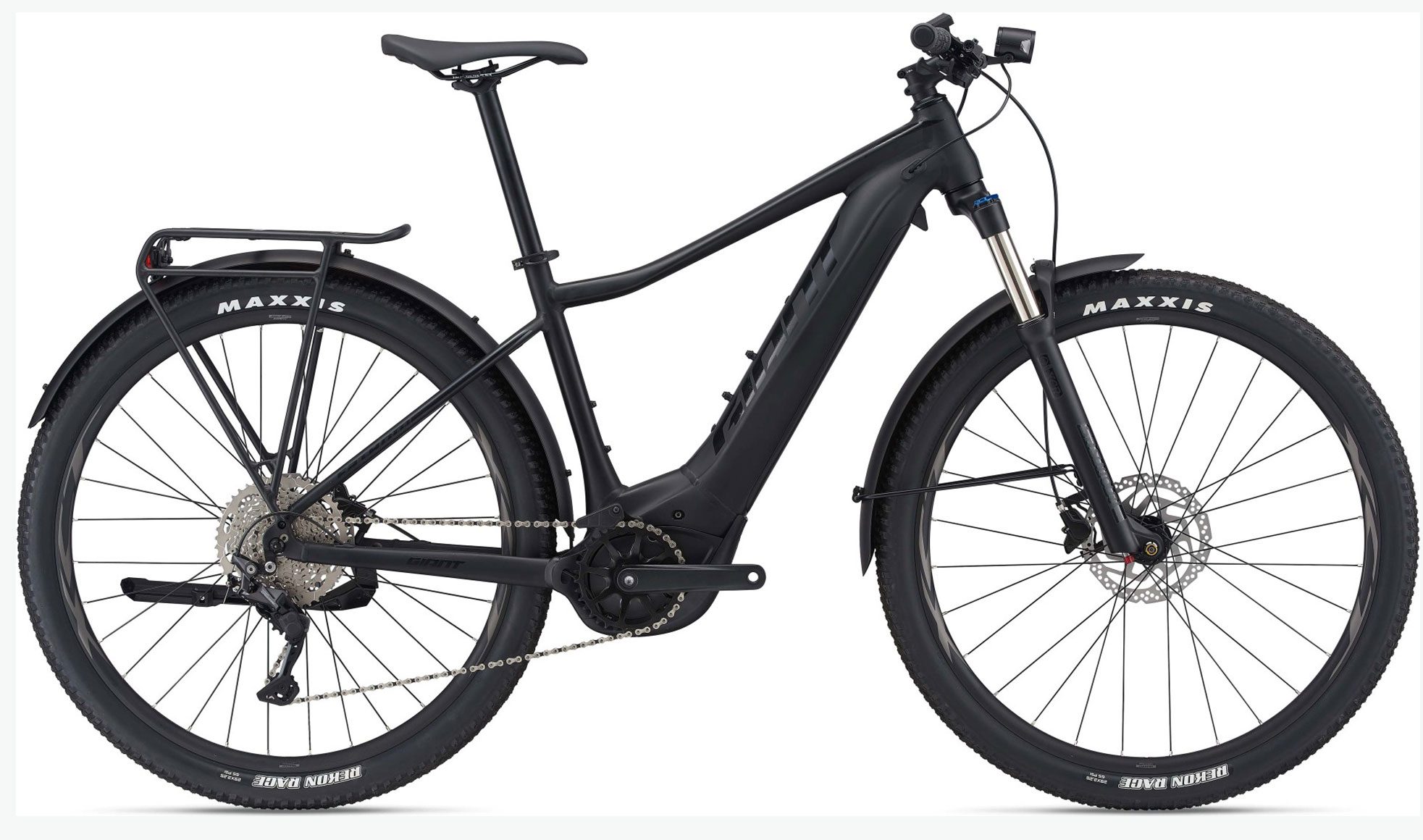 Giant Fathom E+ EX black matt Seitenansicht