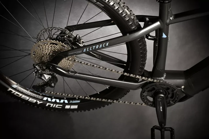 HAIBIKE ALLTRACK 5 mit der Farbe greyslate aus dem Modelljahr 2025 Ansicht der Antriebseinheit