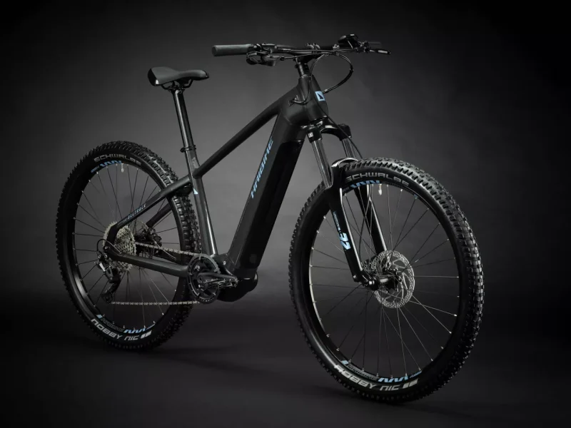 HAIBIKE ALLTRACK 5 mit der Farbe greyslate aus dem Modelljahr 2025 Frontansicht