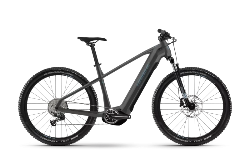 HAIBIKE ALLTRACK 5 mit der Farbe greyslate aus dem Modelljahr 2025 Seitenansicht
