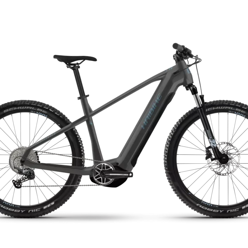 HAIBIKE ALLTRACK 5 mit der Farbe greyslate aus dem Modelljahr 2025 Seitenansicht