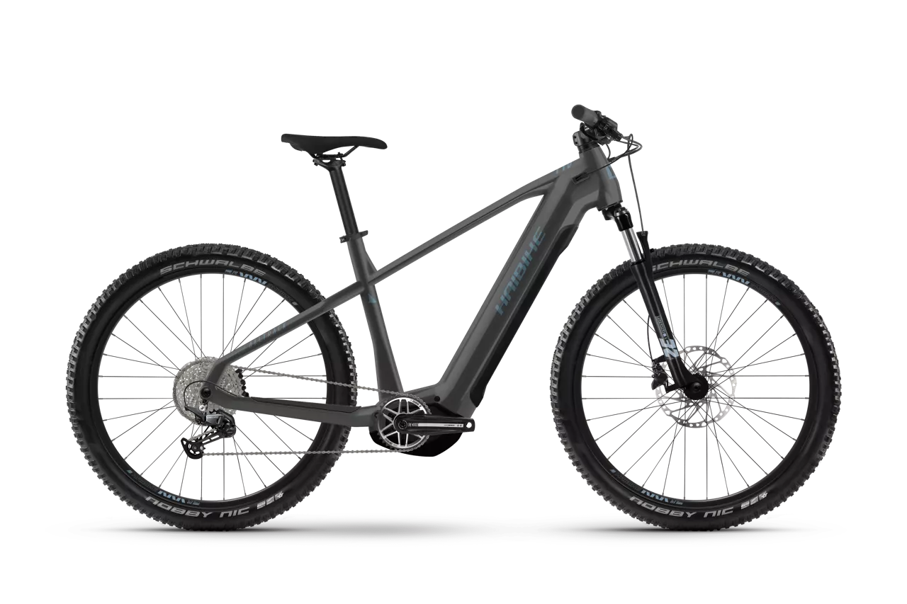 HAIBIKE ALLTRACK 5 mit der Farbe greyslate aus dem Modelljahr 2025 Seitenansicht