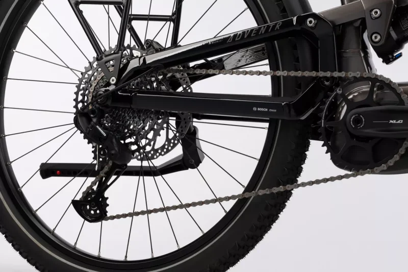 Haibike ADVENTR 10 LOW i800Wh 12 G SX Eagle Ansicht des Zahnkranzes und der Schaltung