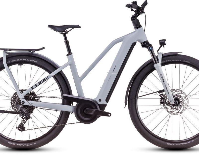 Cube Kathmandu Hybrid EX 800 haze´n´black Trapez Seitenansicht