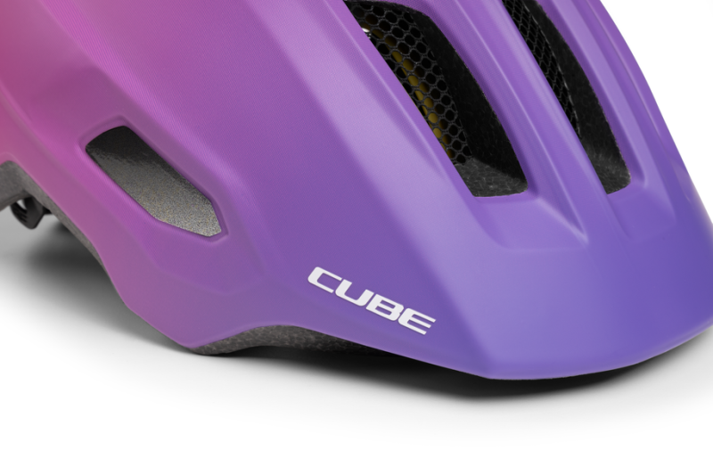CUBE Helm LINOK fucsia Front