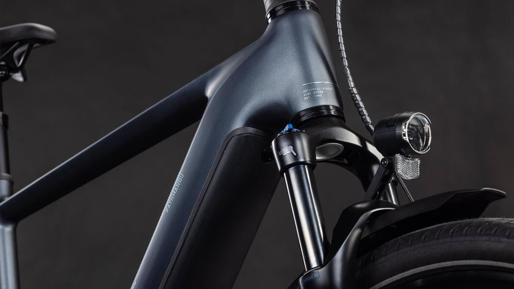 Cube Kathmandu Hybrid ONE 800 metallicgrey´n´grey Front