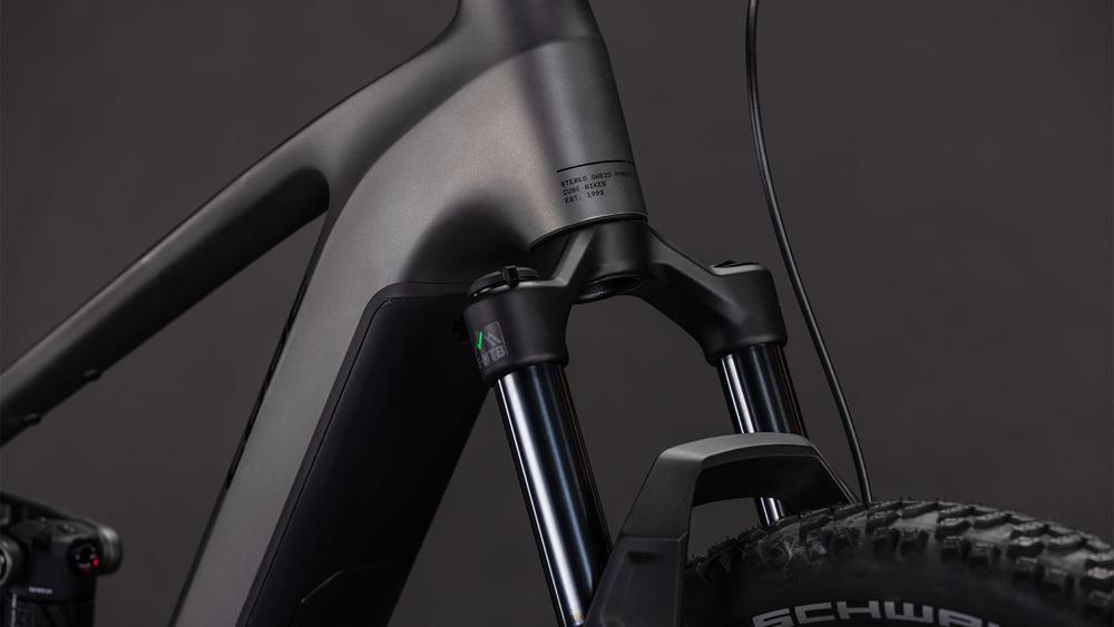 Cube Stereo Hybrid ONE22 Race 800 slabgrey´n´chrome Front