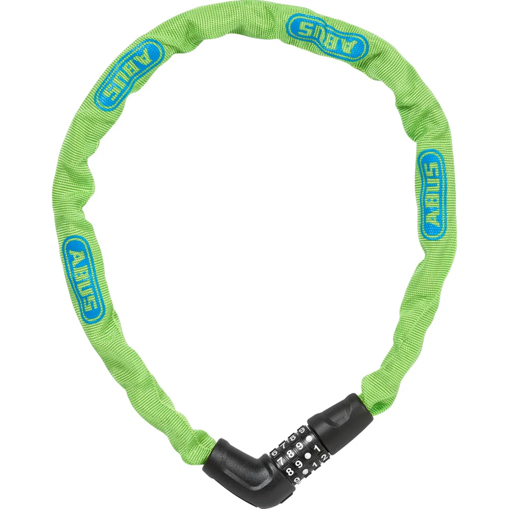 35868754985a ABUS Steel O Chain 5805C 75 lime