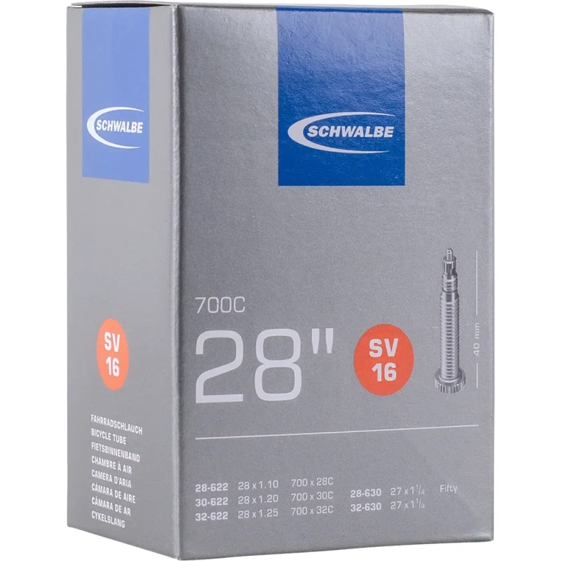 36360373145A SchwalbeSV16 Standardschlauch 28Zoll 40mm