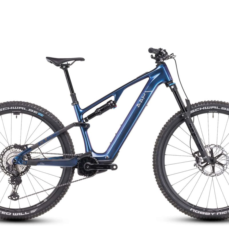 Cube AMS Hybrid ONE44 C68X SLX 400X 2025 29 Zoll E MTB Fully deepcobalt Seitenansicht