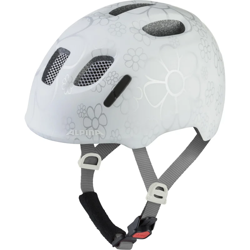 alpina ximo 2 le bike helm kinder pearl white flowers matt a 34141054321