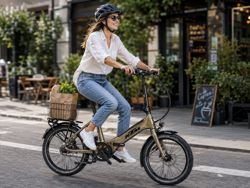 KTM Faltrad in der Stadt