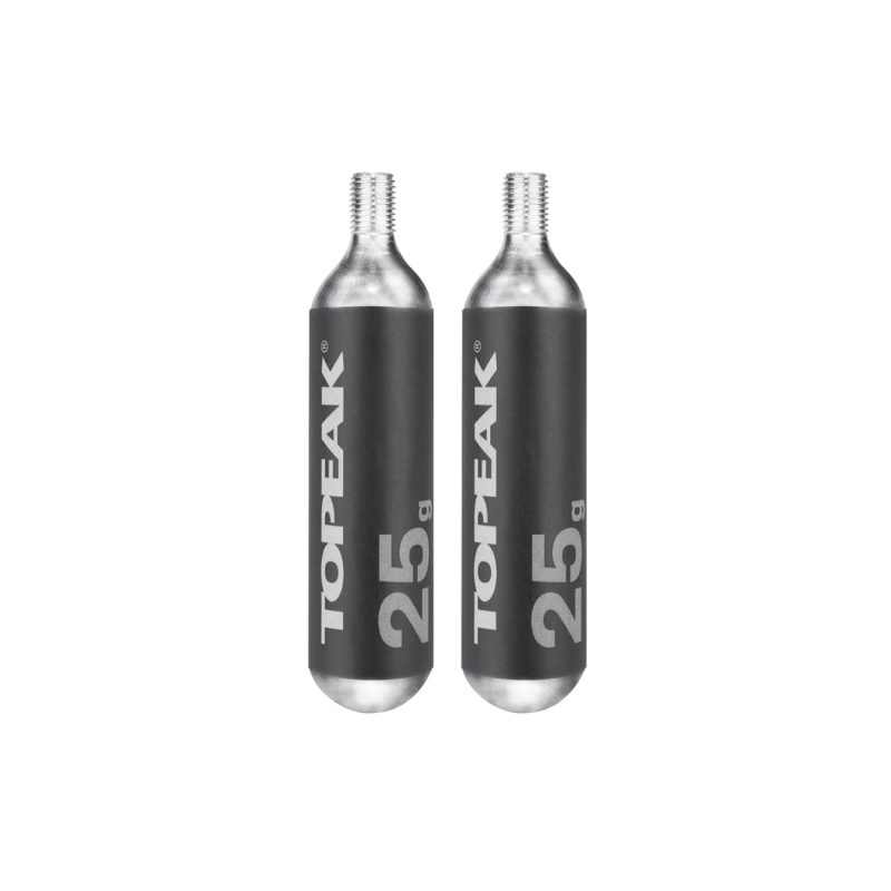 0b7cb03ab6bb Topeak 25g CO2 Kartuschen mit Gewinde 2er Set schwarz