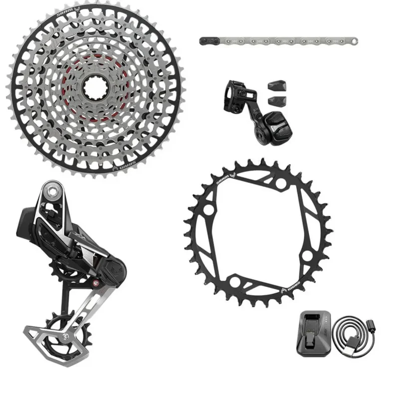 1bf8728110b5 Komplette Fahrradgruppe axs t type clip on Sram XX 104BCD 36DTS 165 1052