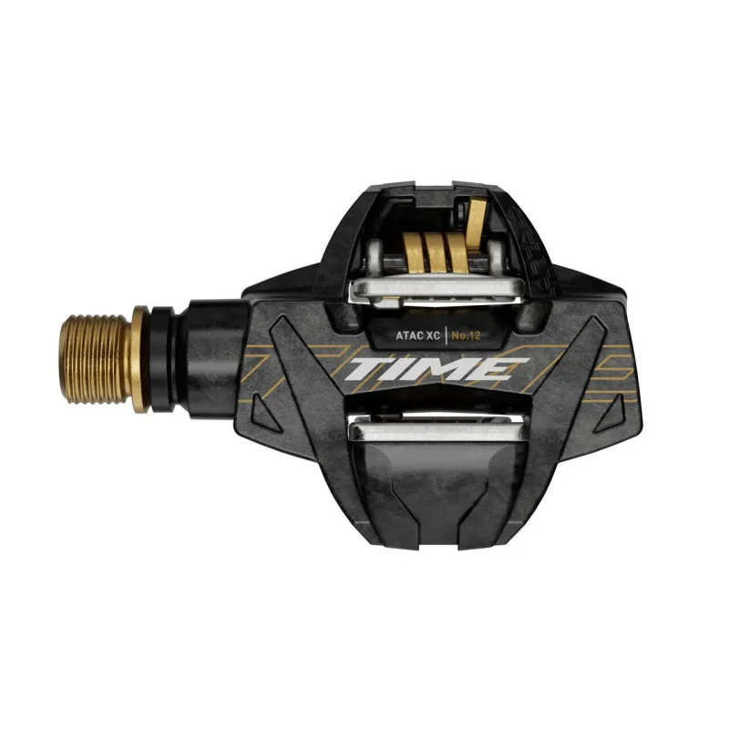 1d838c177fa9 Pedale 12 TitanCarbon Gold Achse ATAC 13°17° C1 Cleats TIME XC