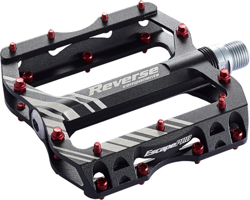 22e30ecd3888 Reverse Escape Pro Flat Fahrrad Pedal schwarzrot