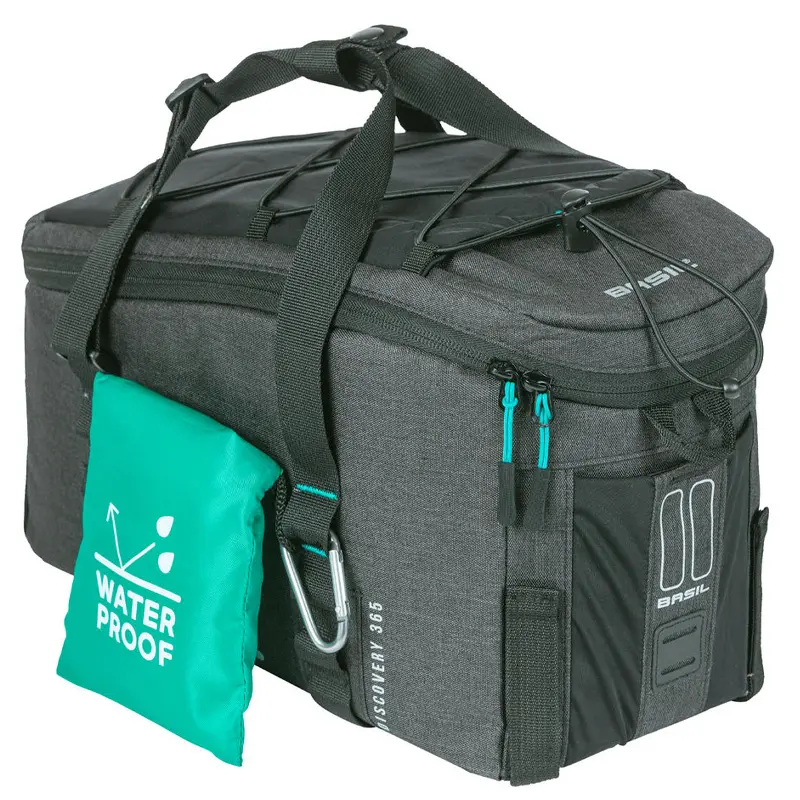 2d29adb740e2 Gepaecktraegertasche fuer Fahrraeder wasserdichtes Polyester mit Reflektoren Basil 365d m