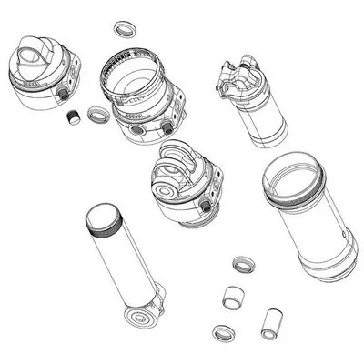 305a319b46fd Rockshox Stossdaempfer Reducteur Volume CMode Adjust Dlx Nude 2020