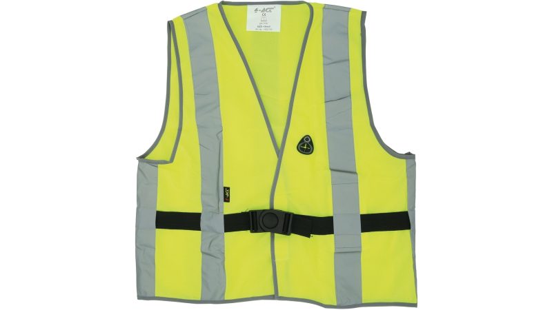 4 act reflex freizeitweste gelb silber