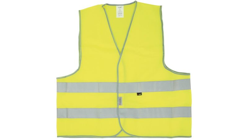 4 act reflexweste gelb silber