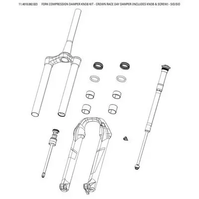 43fb09112c12 Rockshox Kompressionsradsatz Crown Race Day Damper SidSid Sl2021