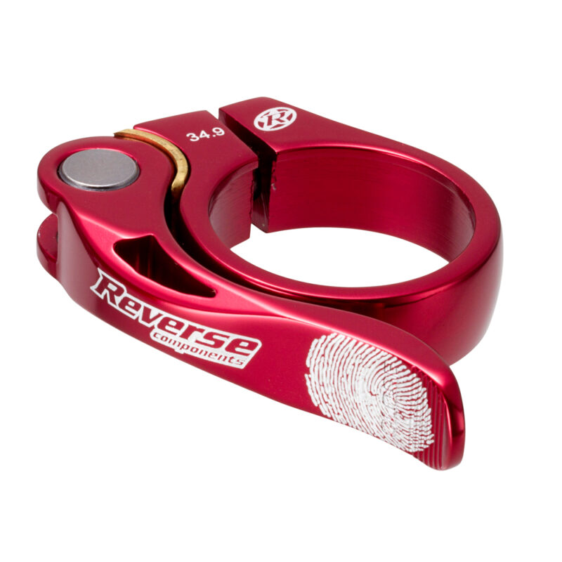 654ed1e7305a Reverse Long Life Sattelklemme mit Schnellspanner 34.9mm rot