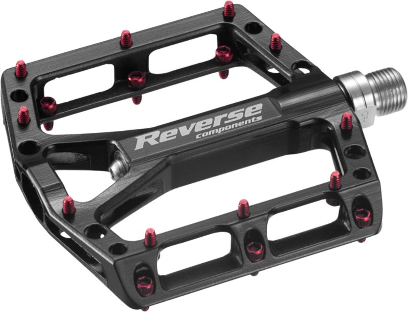 6a1a3e3ea999 Reverse ONE Flat Fahrrad Pedal schwarzrot