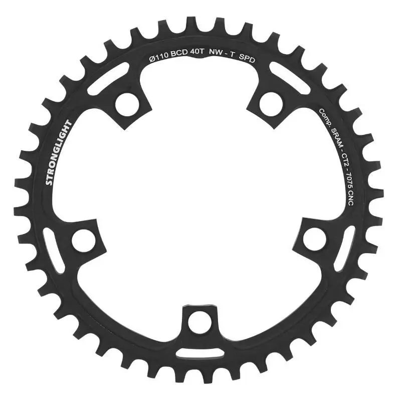 6c1d63ca3a68 Stronglight Kettenblatt gravel 5 branches Sram Ct2 Mono Red Force Rival