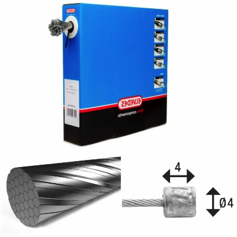 757a069ad922 Uebertragungsleitungen 49 Draehte Edelstahl Slick O11mm Kopf N O45x45 Elvedes x50