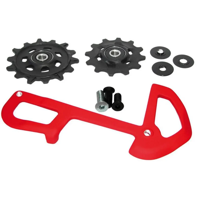 8d500b19d641 Sram Kieselstein Kit Galets Et Chape Interne Xo1 Eagle Rouge