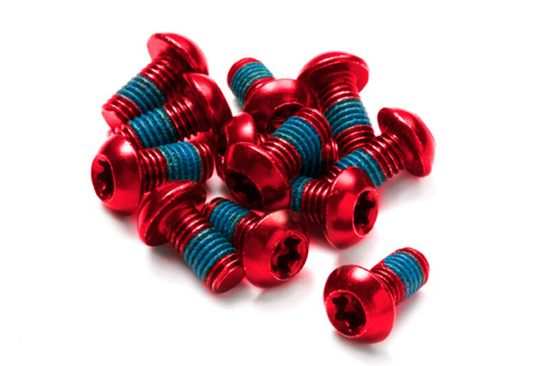 979a42c7bf6f Reverse Bremsscheiben Befestigungs Schrauben Set 12 Stueck M5x10mm rot