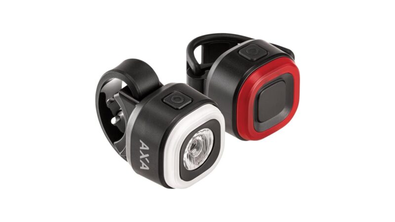 axa akku led leuchten set on