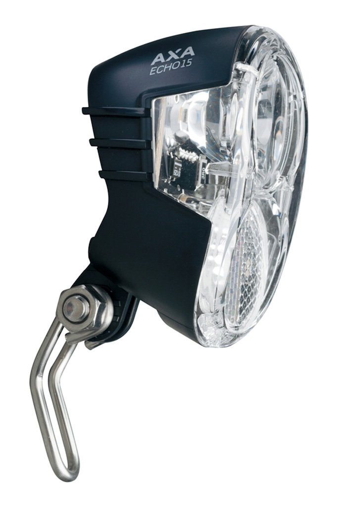 axa dynamo led scheinwerfer echo 15 switch schwarz