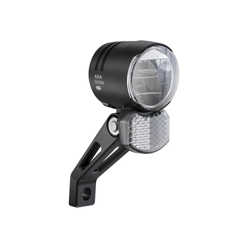 axa e bike led scheinwerfer globe 40 schwarz