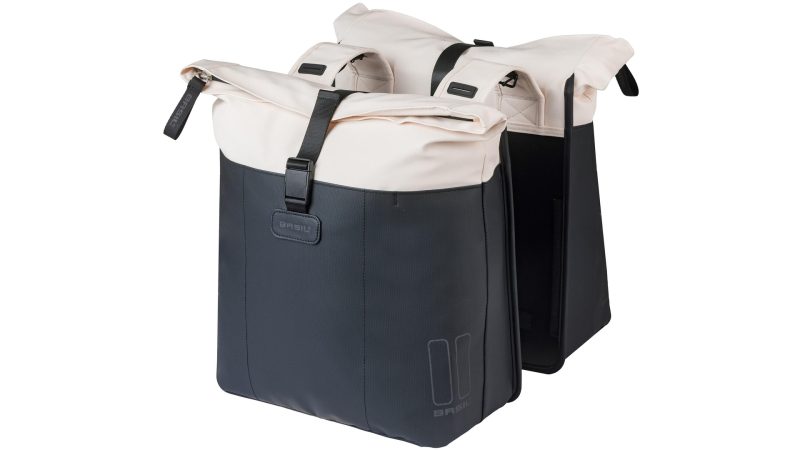 basil doppeltasche vive schwarz cremefarben