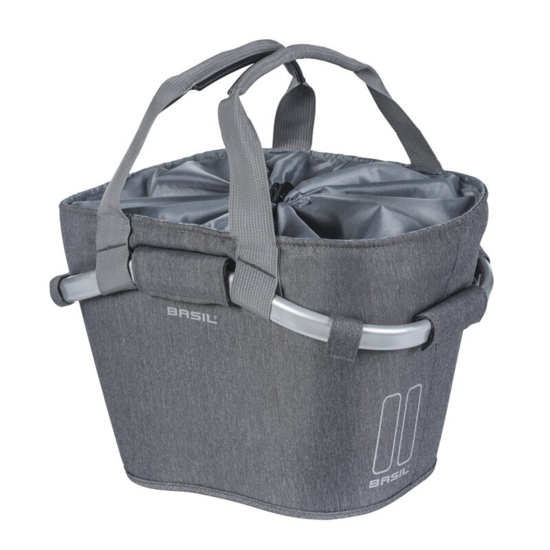 basil front basket carry all 2day kf grau grey melee