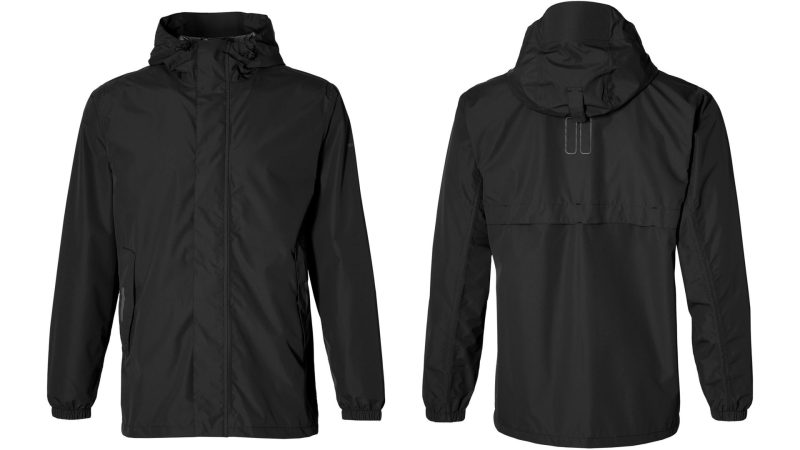 basil regenjacke hoga unisex schwarz jet black