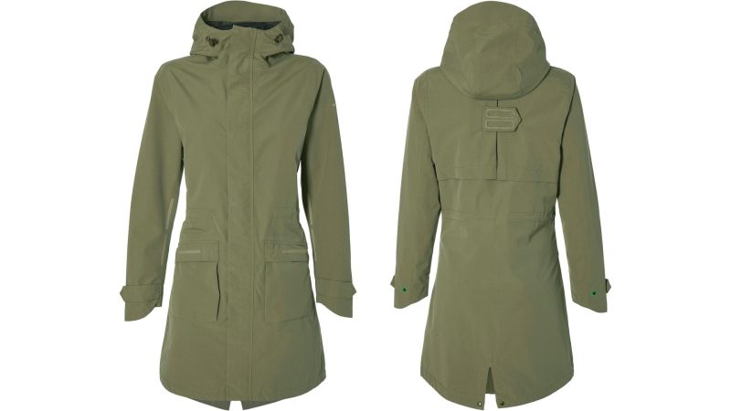 basil regenparka mosse women gruen olive green