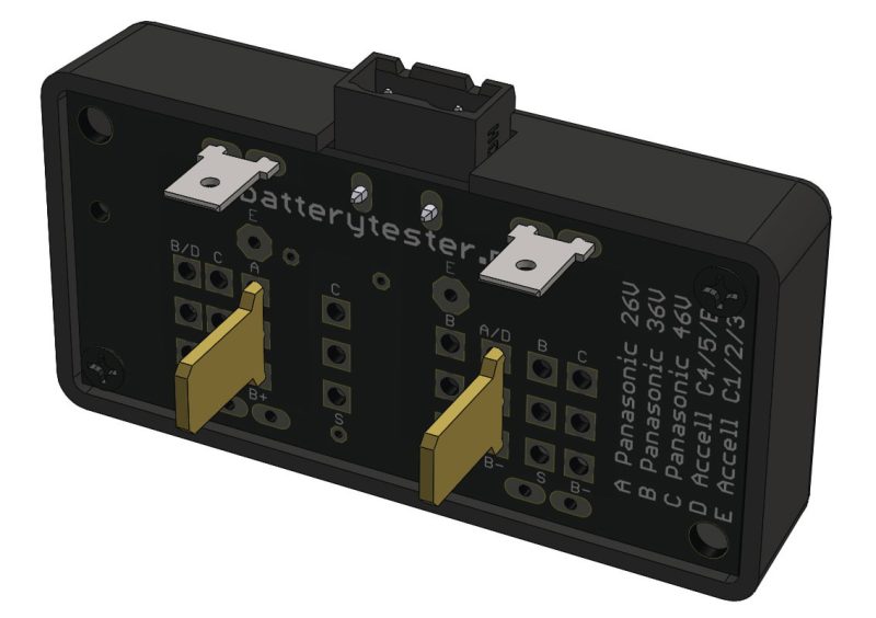 batterytester adapter fuer flyer schwarz