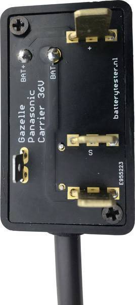 batterytester kabelsatz fuer gazelle rear carrier schwarz