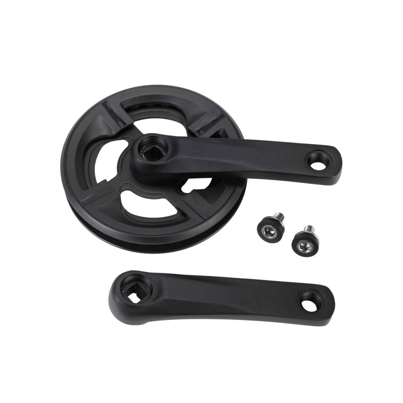 bikeco spare parts kettenradgarnitur kids 140 mm 30 zaehne aluminium schwarz