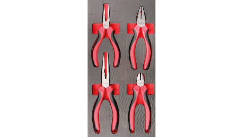 bikeservice moduleinlage zange schwarz silber rot