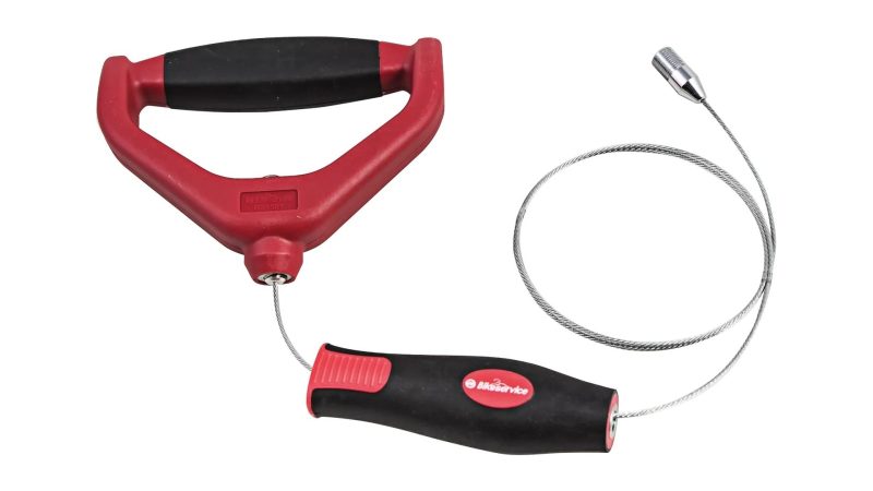 bikeservice montagehilfe schwarz rot